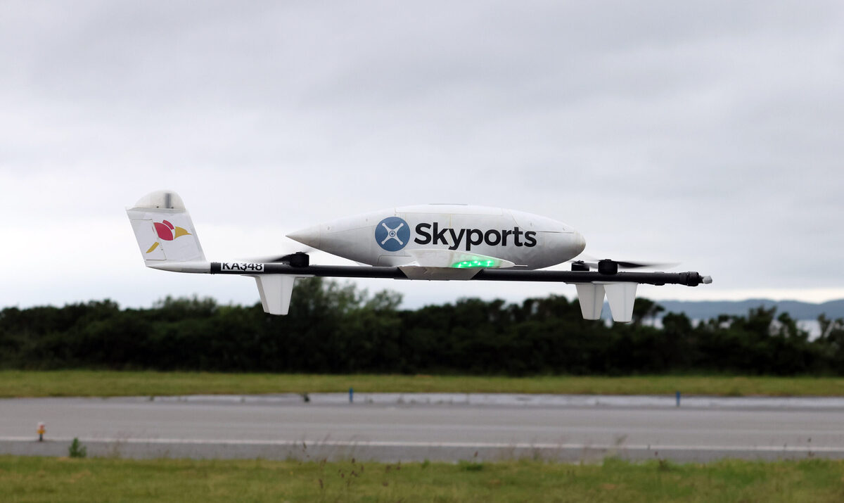 Funders visit airport drone hub approved for take-off