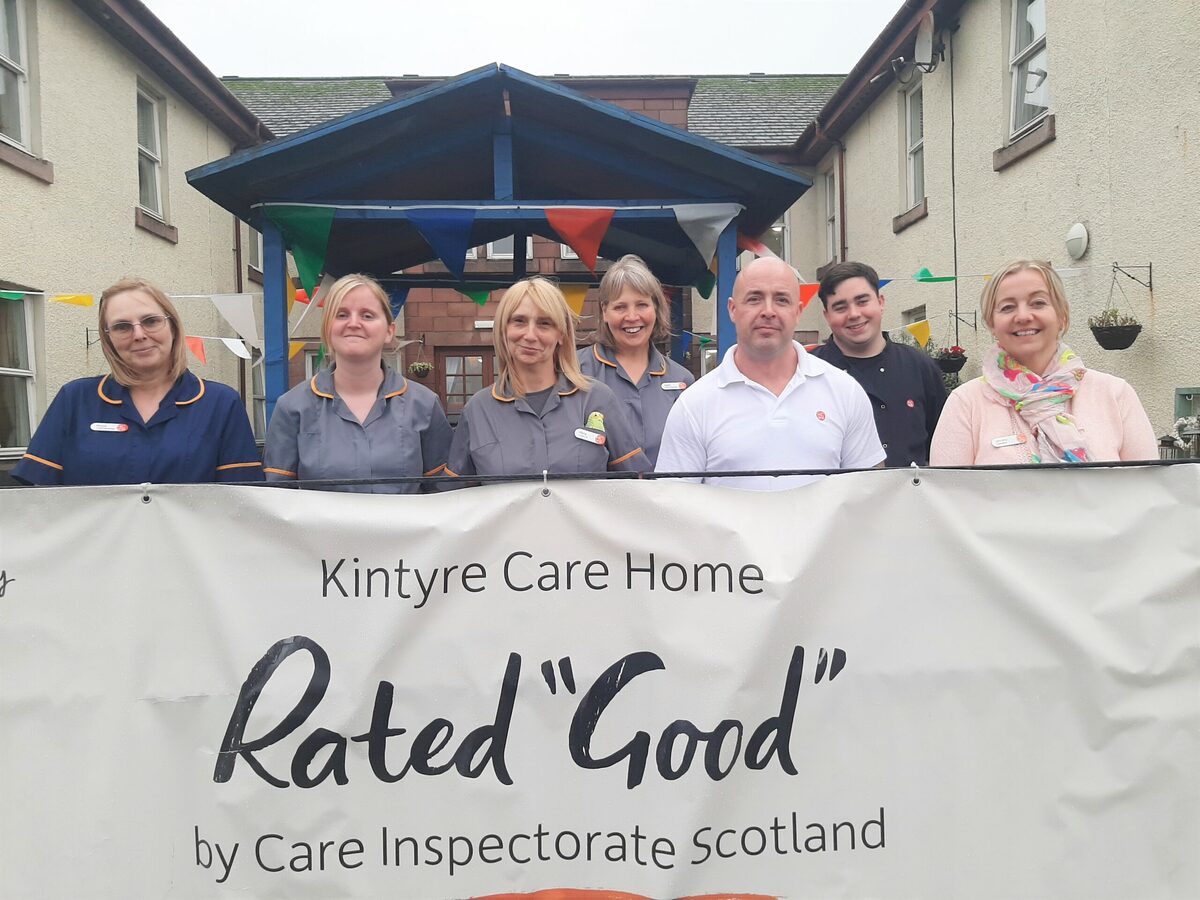 Care home staff celebrate 'glowing' inspection report