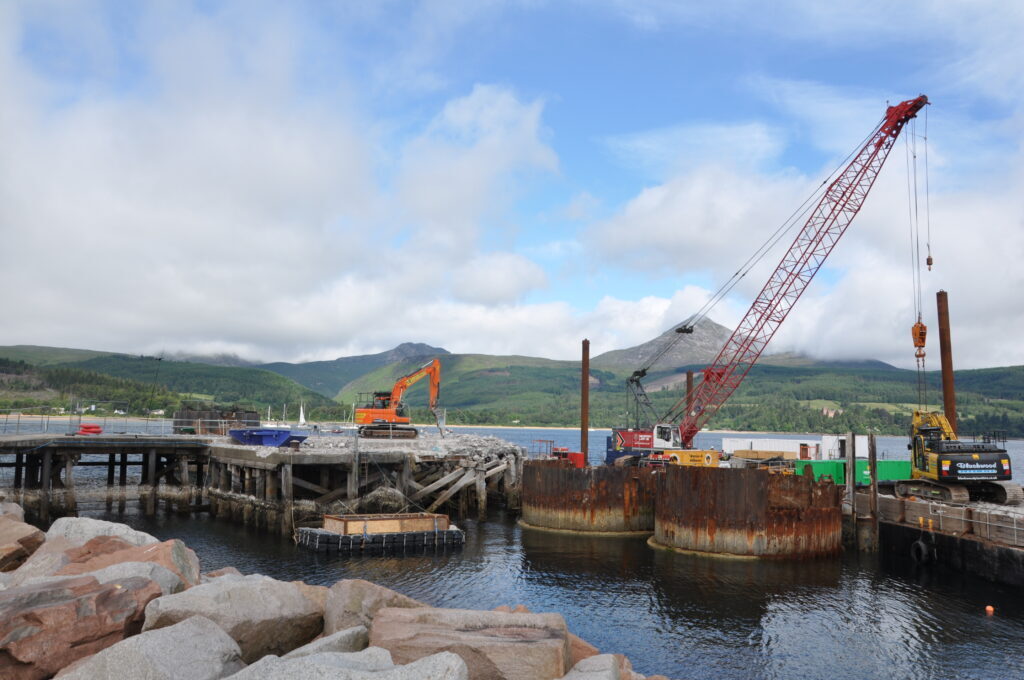 Brodick vista changed forever as remnants of old pier removed