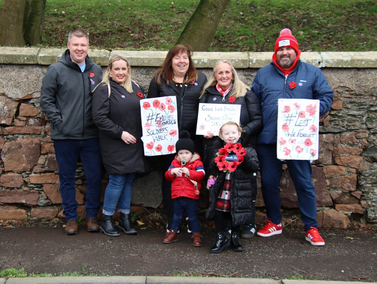 Willis siblings complete soldier walk