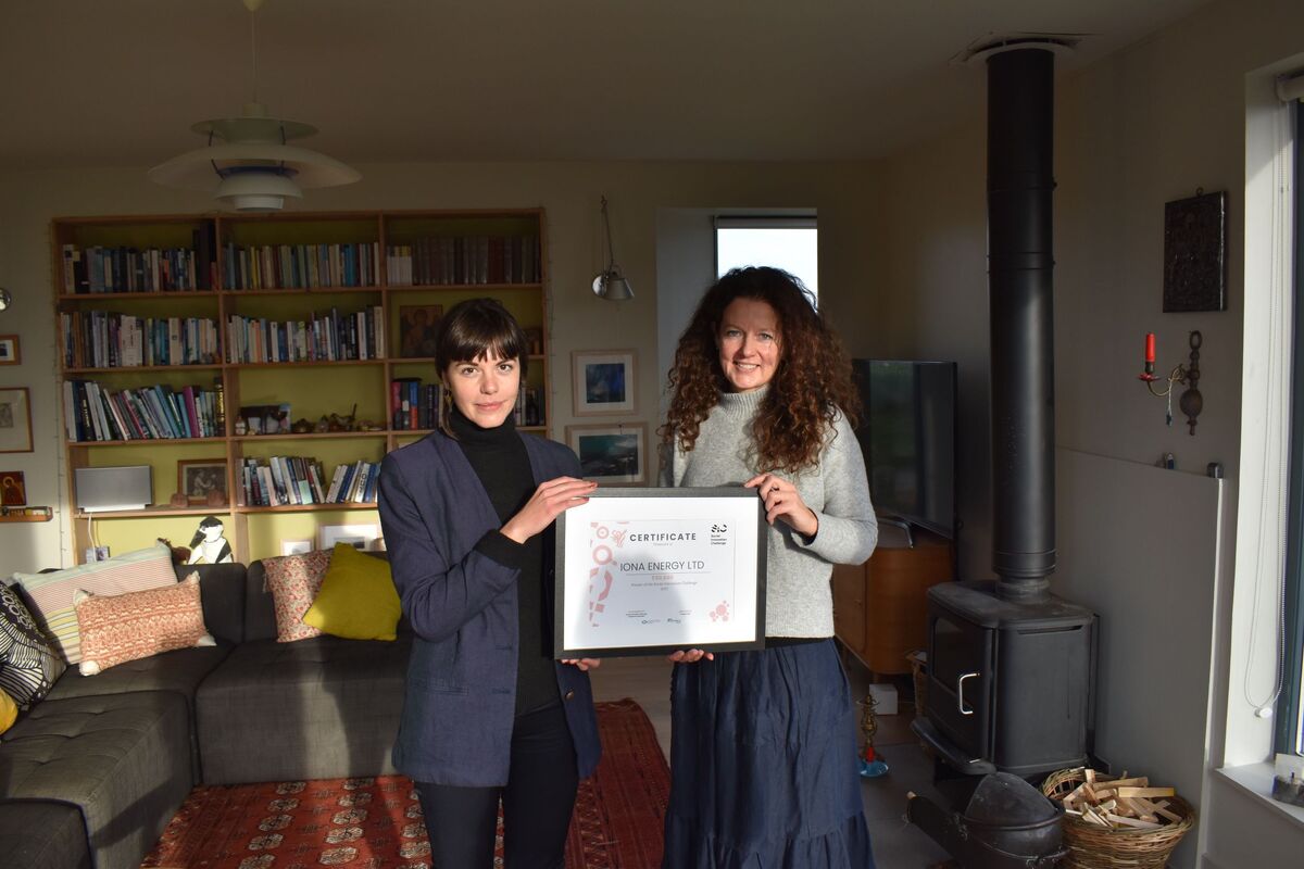 Iona wins £50,000 eco prize to heat homes