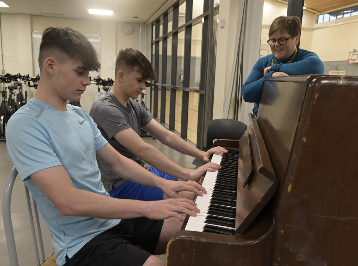Physical entertainment at Lochaber High School