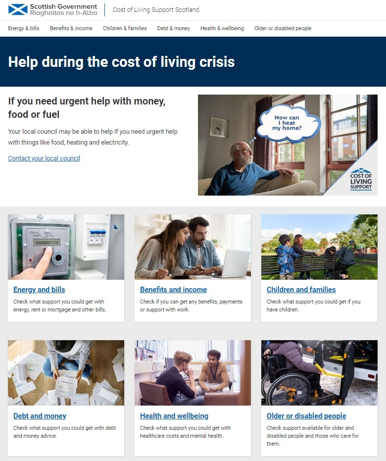 ‘One stop shop’ website offers help during cost-of-living crisis