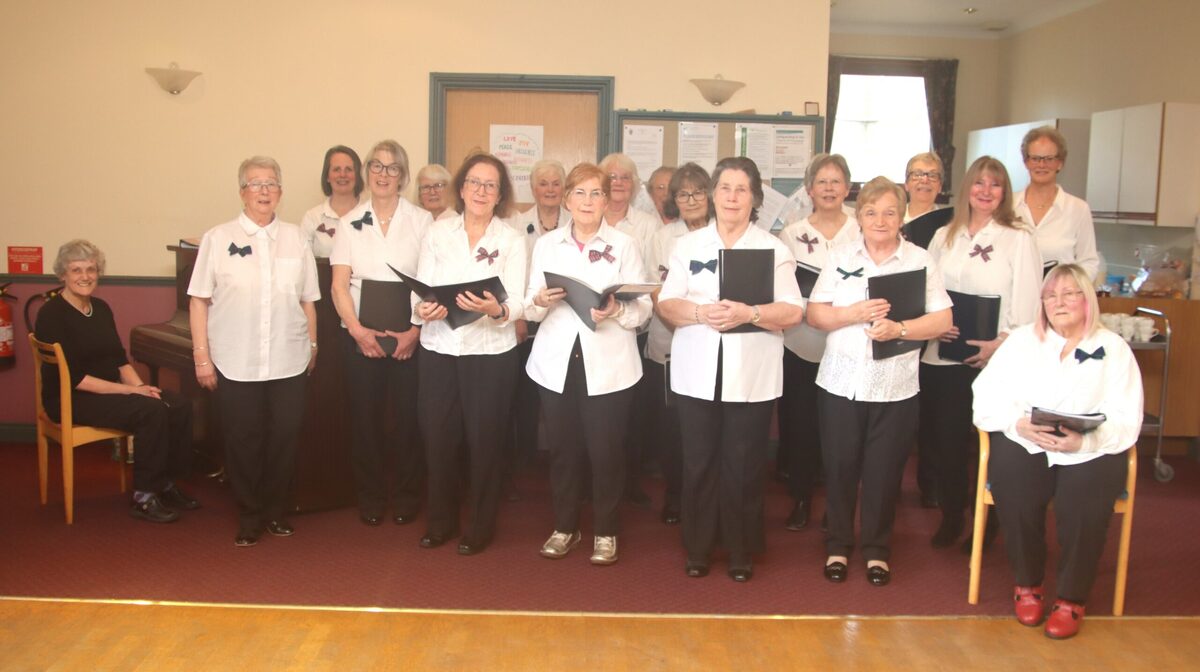 U3A choir in fine voice for singing to senior citizens