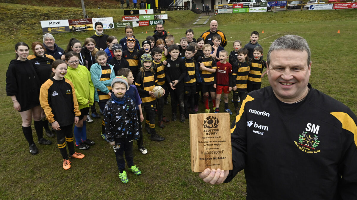 Well deserved recognition for Lochaber RFC youth coach Stevie McAleer