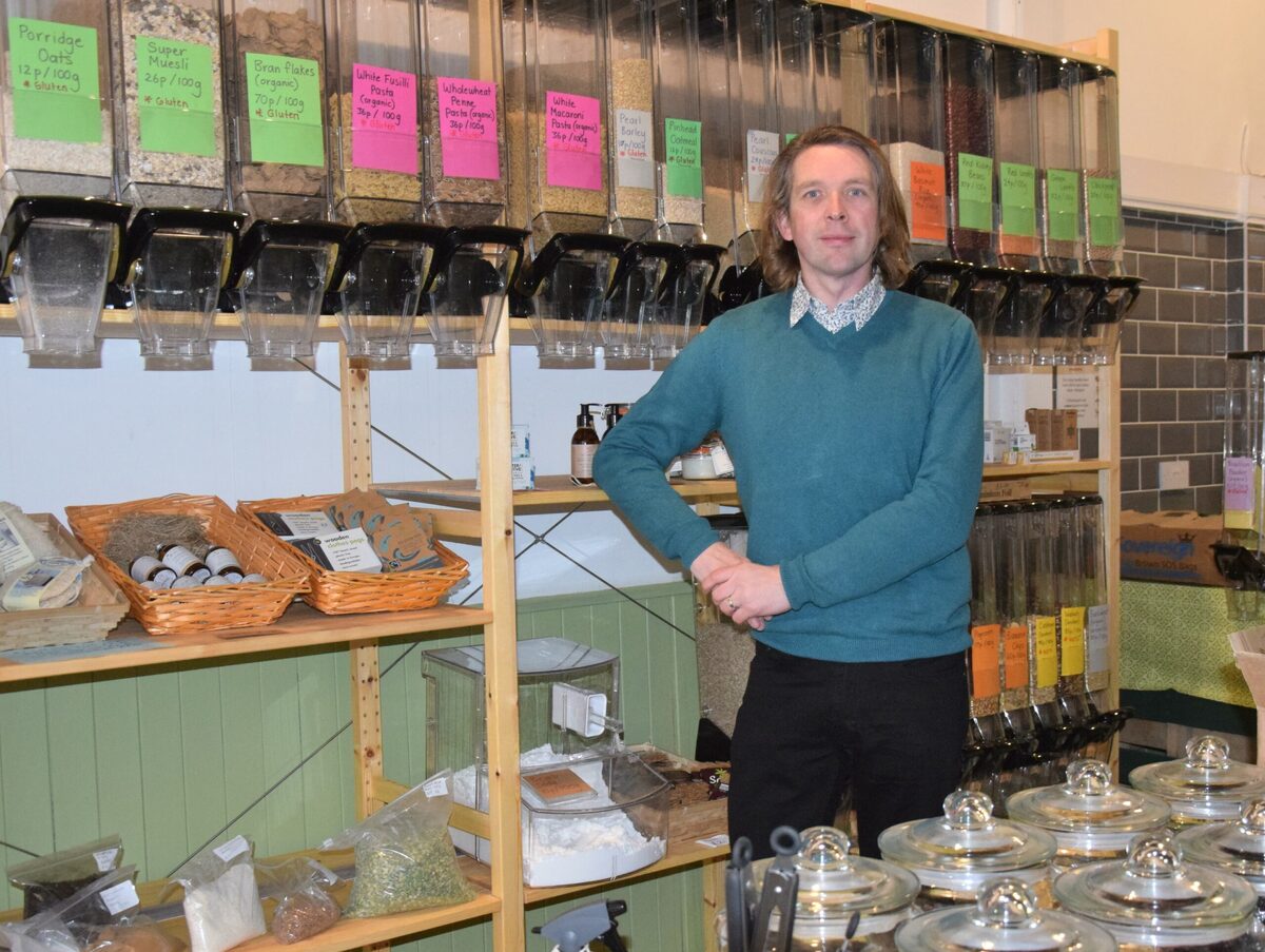 New town shop shows the "weigh" towards zero waste