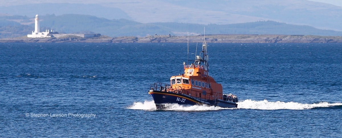 Oban lifeboat responds to report of fire at sea