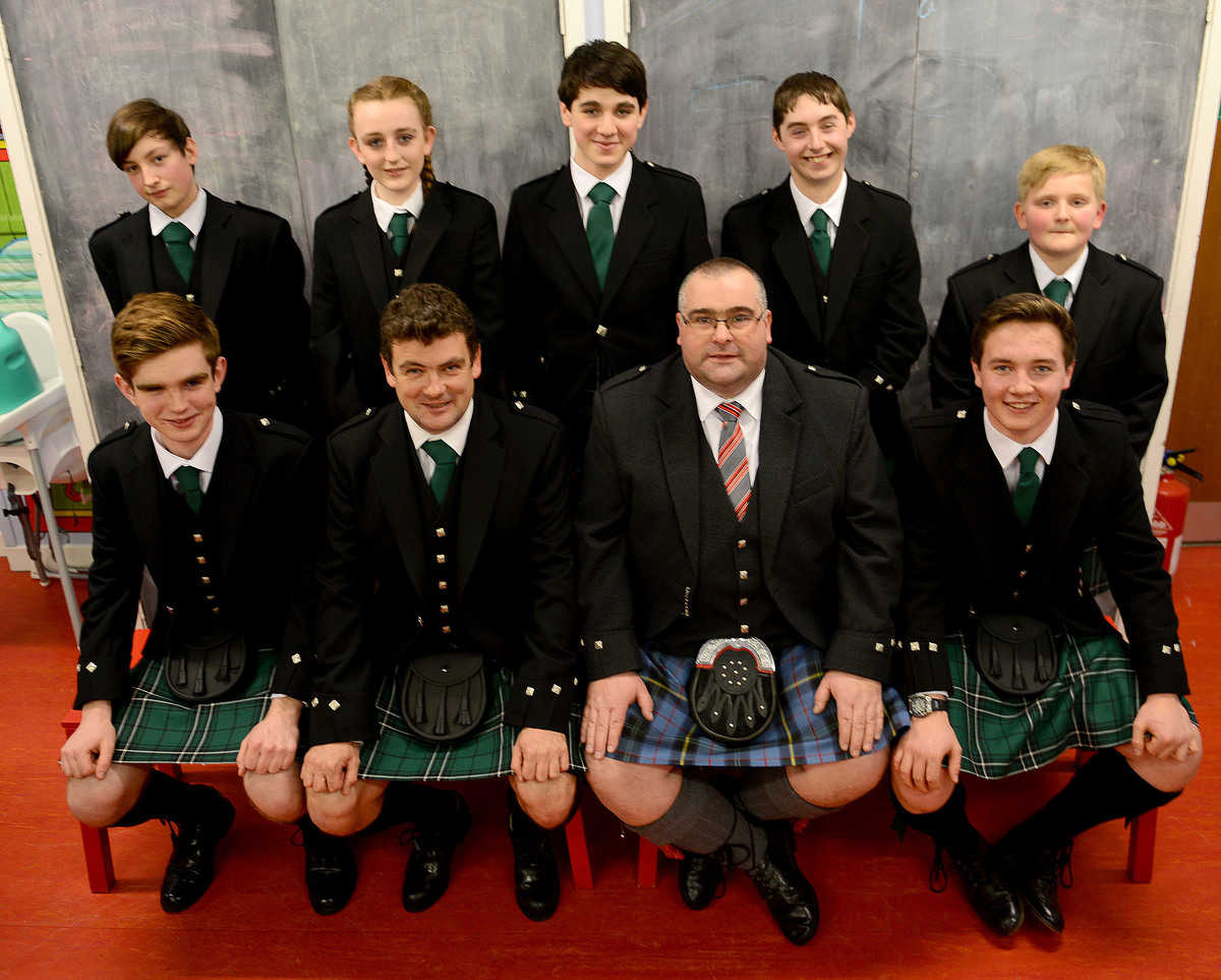 Tobermory High School Pipe Band thanks its supporters