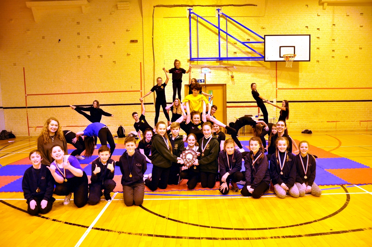 ‘Fearless’ display by primary pupils at gymnastics festival