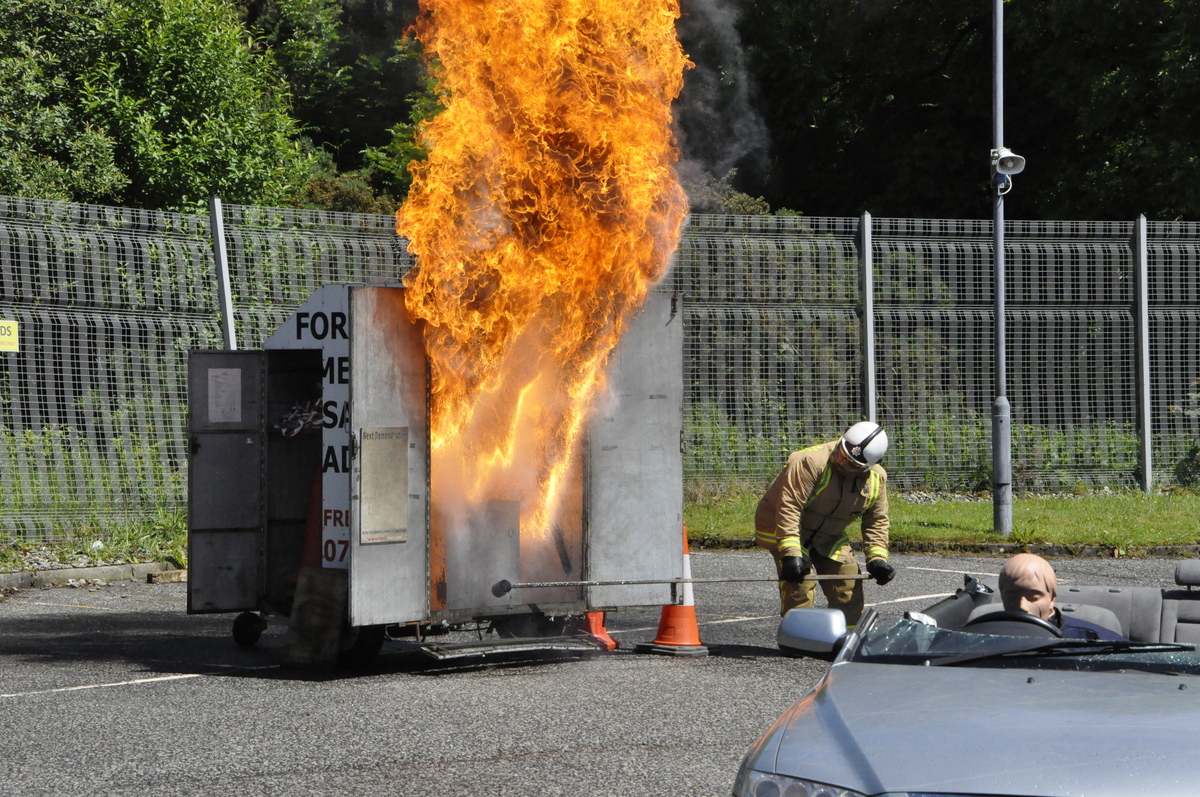 High school pupils are blazing a trail on fire course