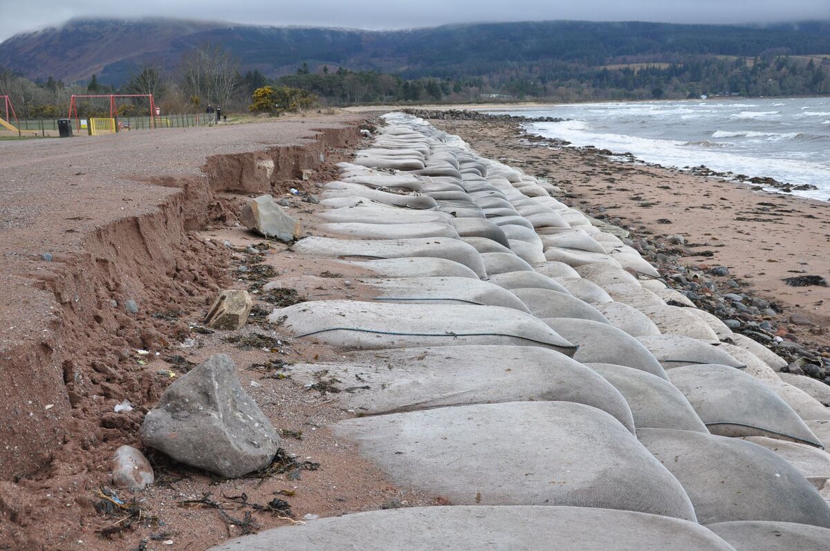 Brodick beach gets beast of a battering