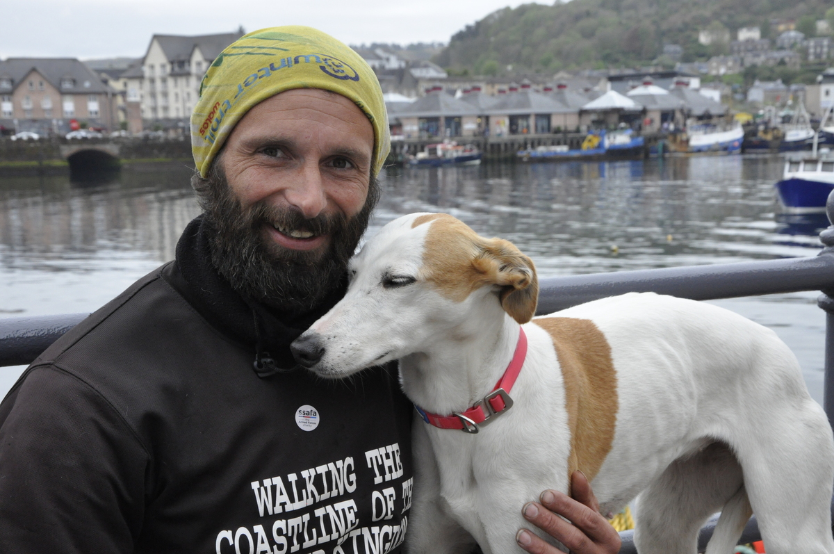 Oban welcomes epic walker on his birthday