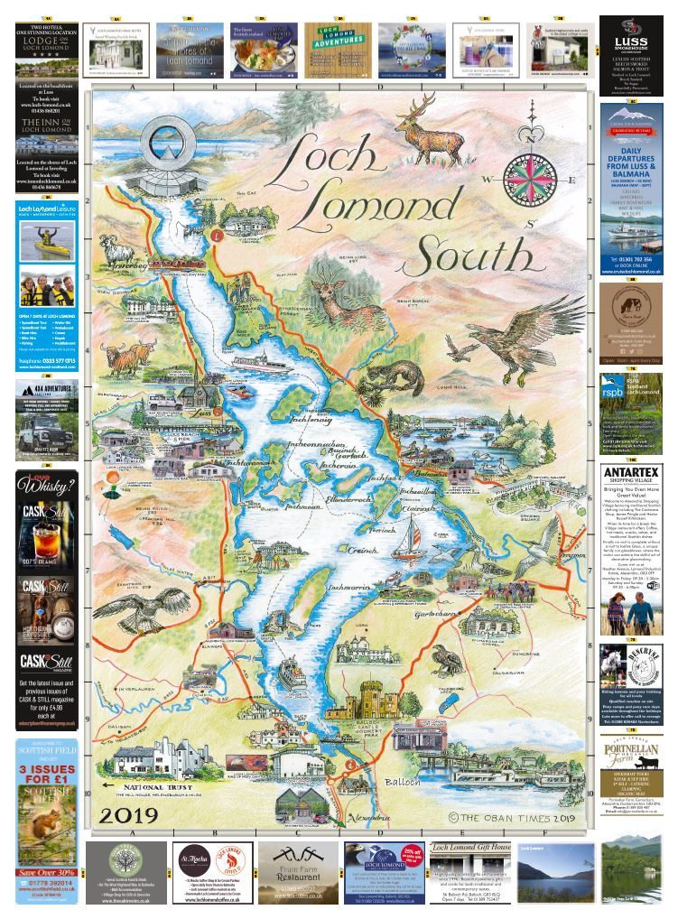 Loch Lomond North &amp; South Maps 2019
