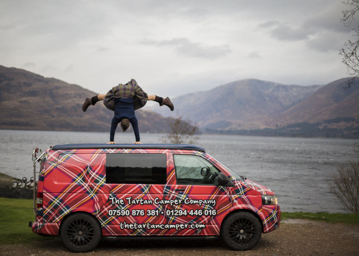 Kilted Yoga star Finlay in special Lochaber visit