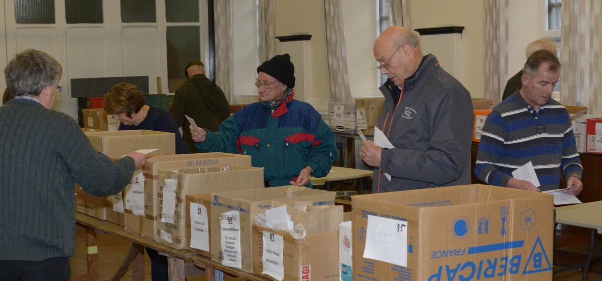 Rotary posties' bags were lighter