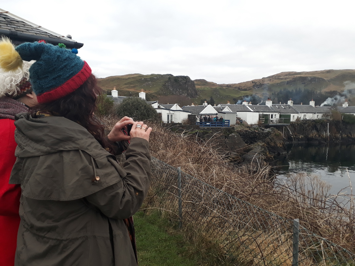 New Year 'first finner' at Seil quarry pool