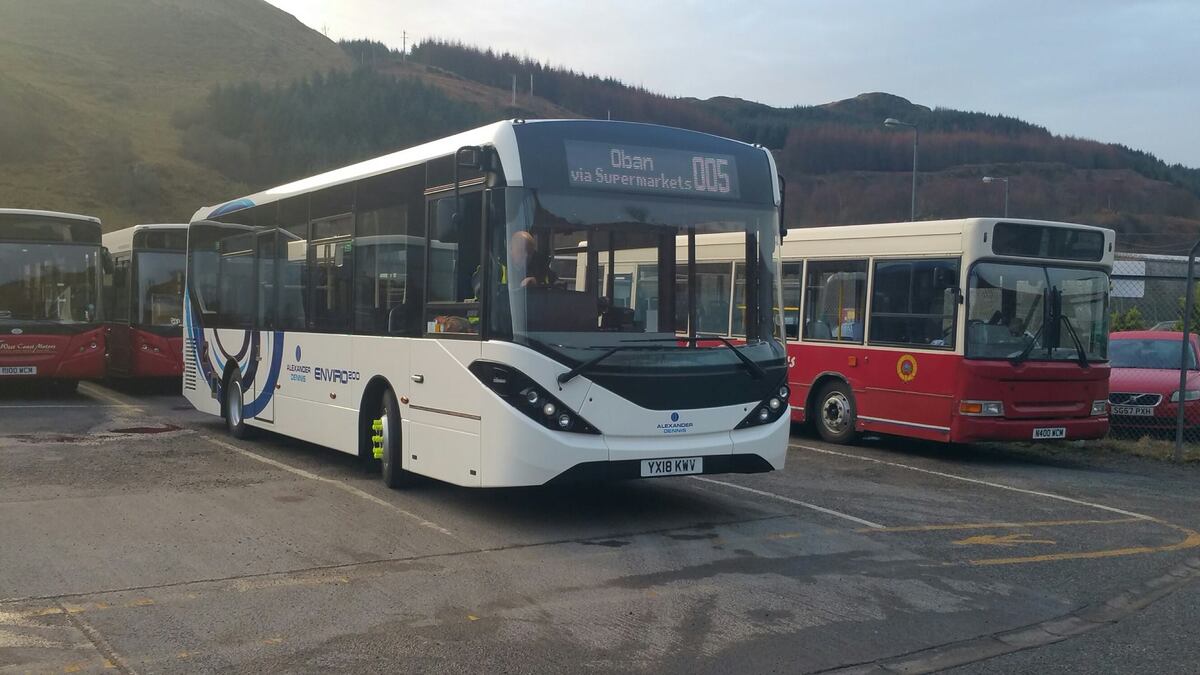 Electric bus comes to Oban