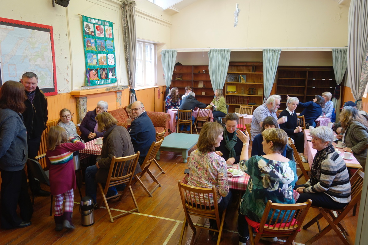 Visitors pour in for afternoon tea