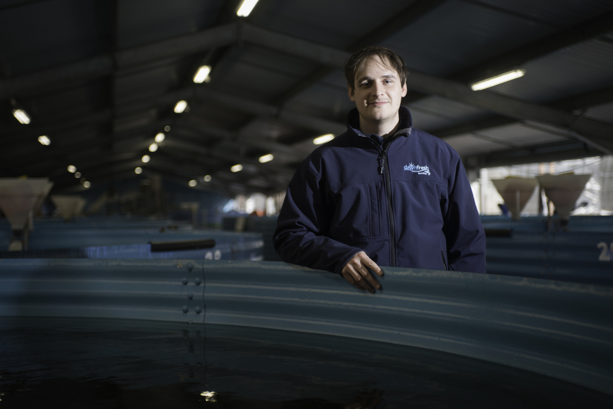 Award success for fish farm vet Harry