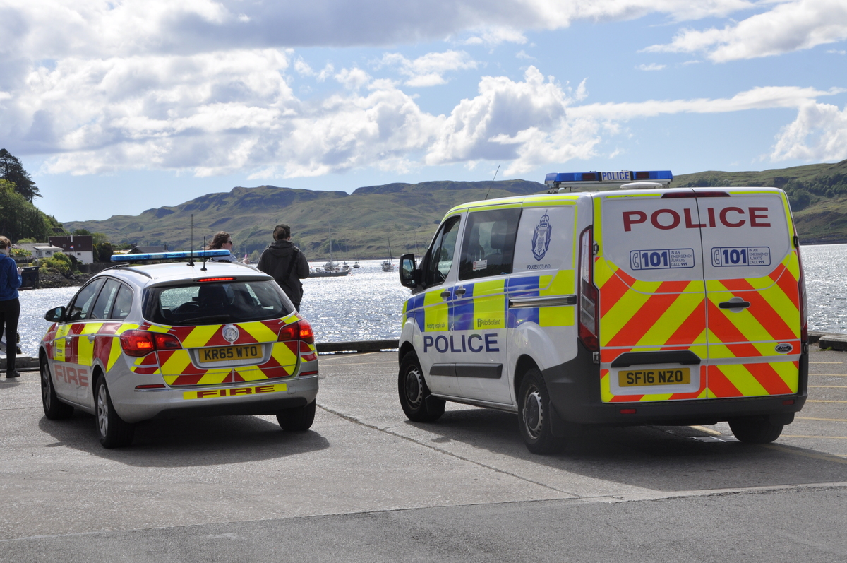 Two men exposed to noxious substance at Oban's North Pier