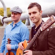 James Hickman and Dan Cassidy in Craignish Village Hall