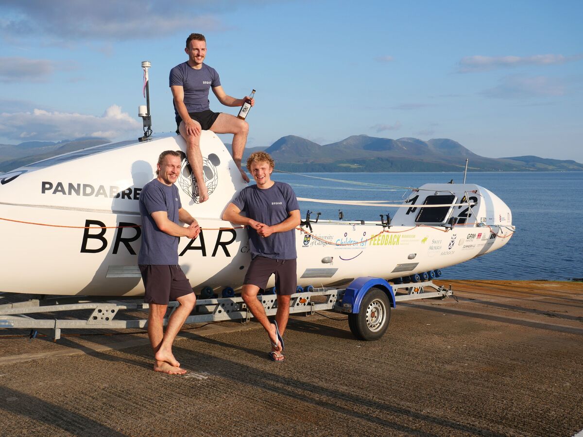 Arran stop for rowing brothers helping turn whisky into water