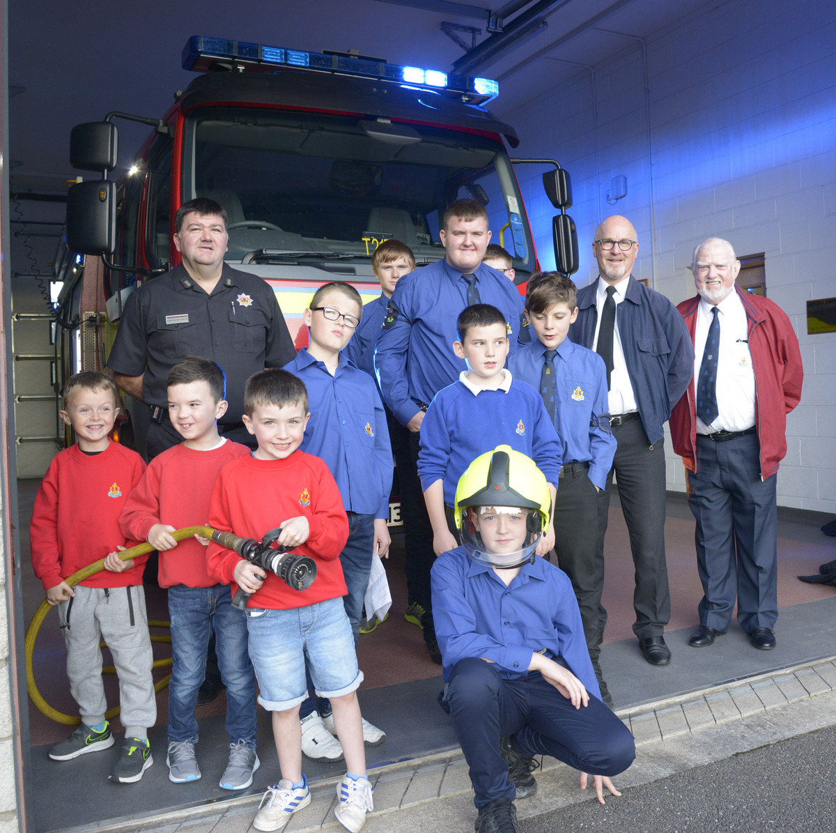 Boys Brigade visit Fire Station