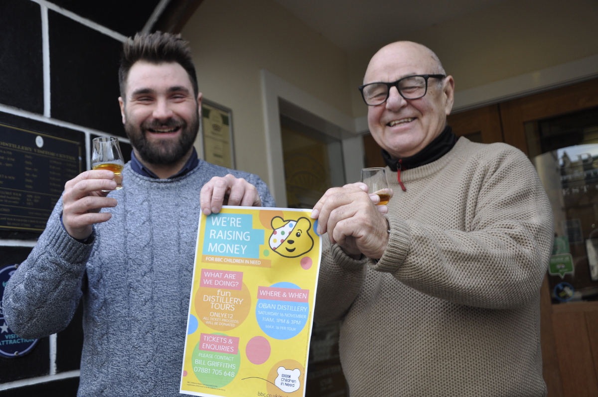 Distillery raises cheer for Children In Need