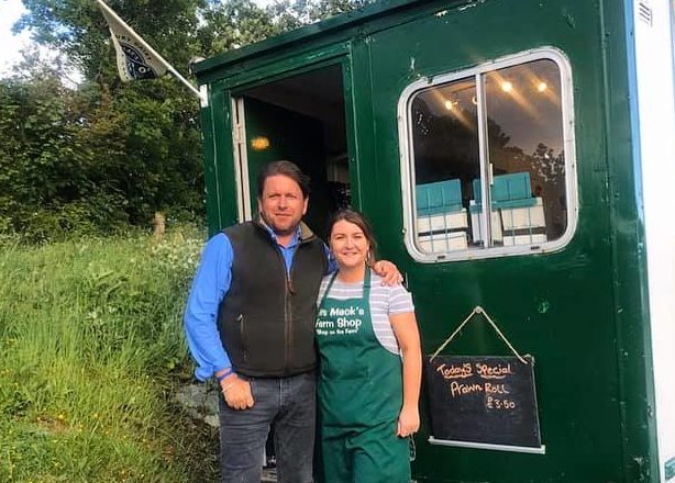 Skye farm shop gets a surprise visit from TV star