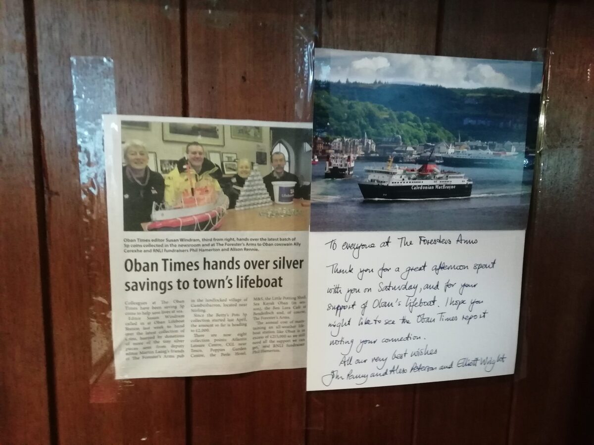 Pub's lifeboat supporters thanked in kind