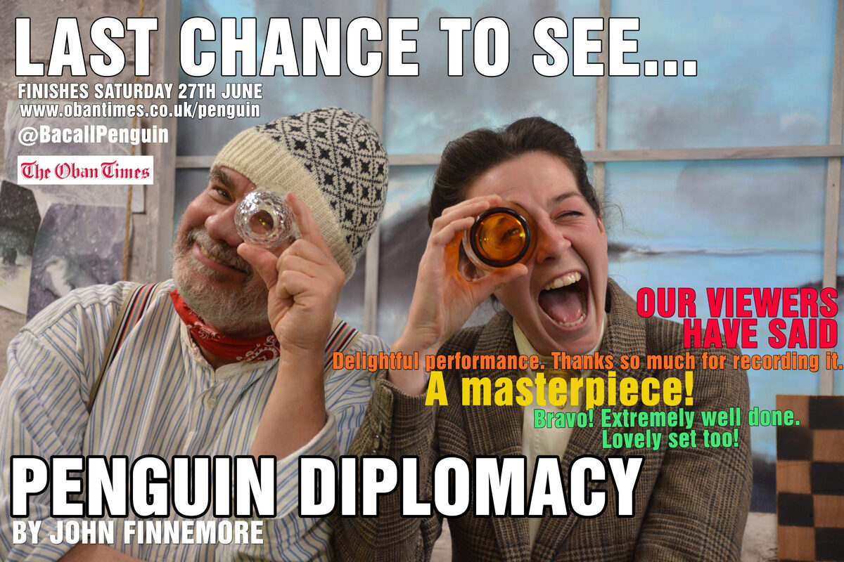 Free stream of Penguin Diplomacy, a play by John Finnemore Finishes 27th June 2020