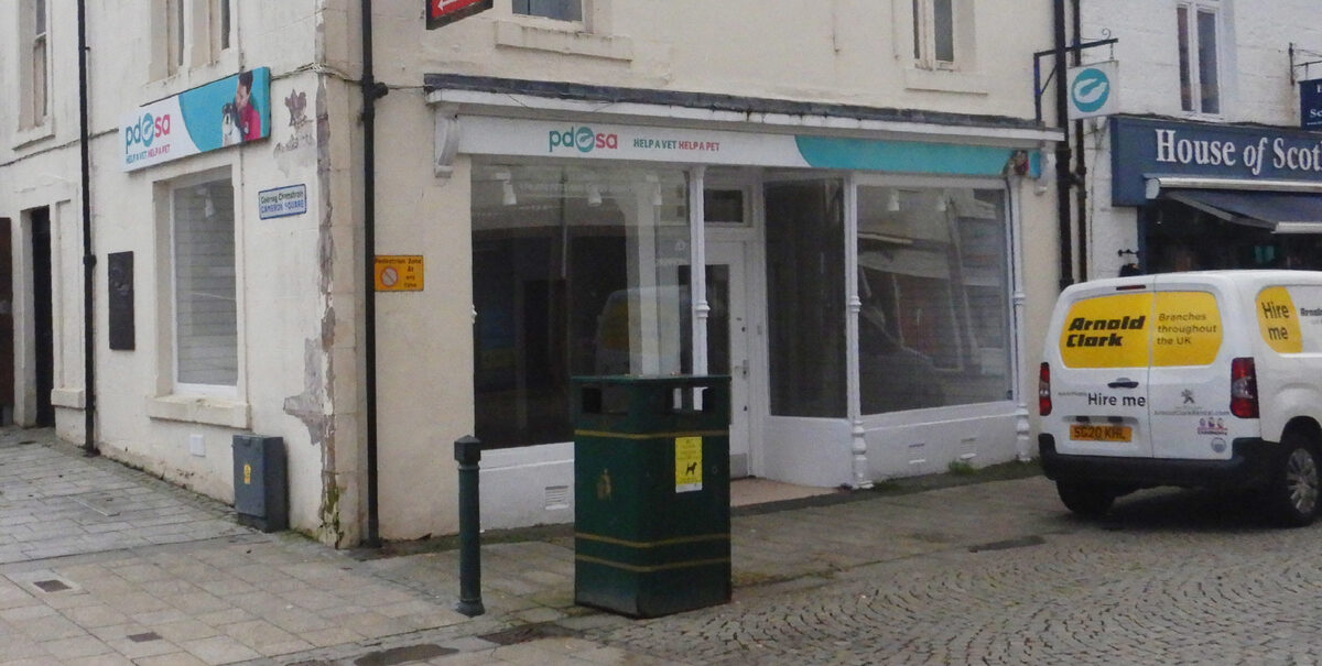 PDSA calls time on its Fort William shop