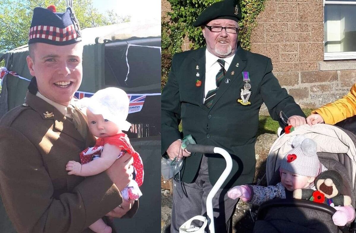 Emelie's sponsored walk for soldier grandfather and uncle