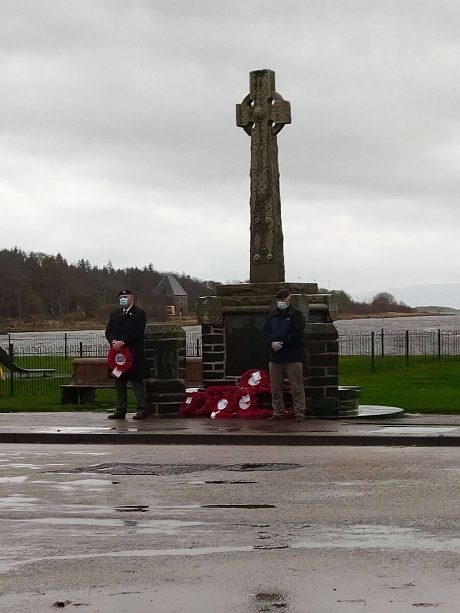 Paying respects on Armistice Day