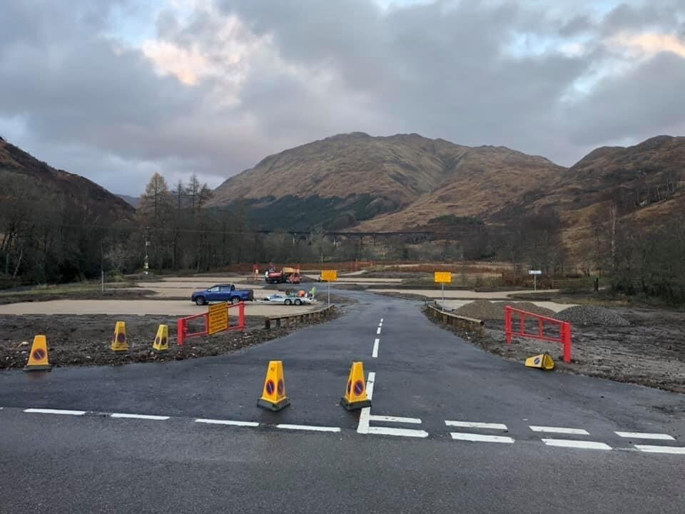 Work completed on new Glenfinnan car park