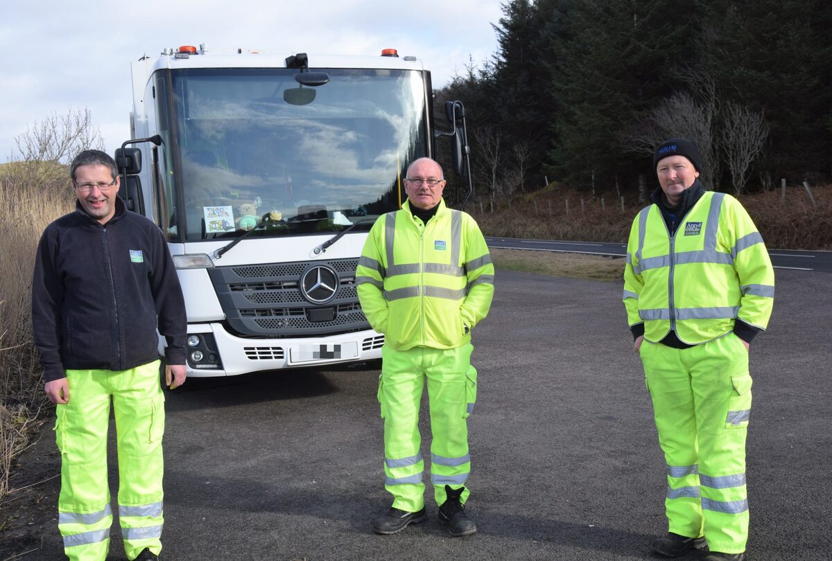 Jimmy's final bin collection after 30-year career