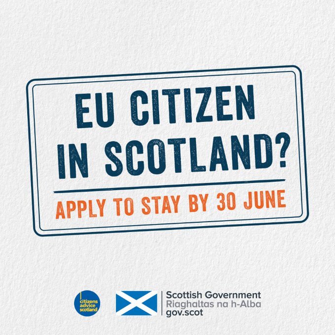 EU citizens in Scotland urged to apply for settlement before deadline