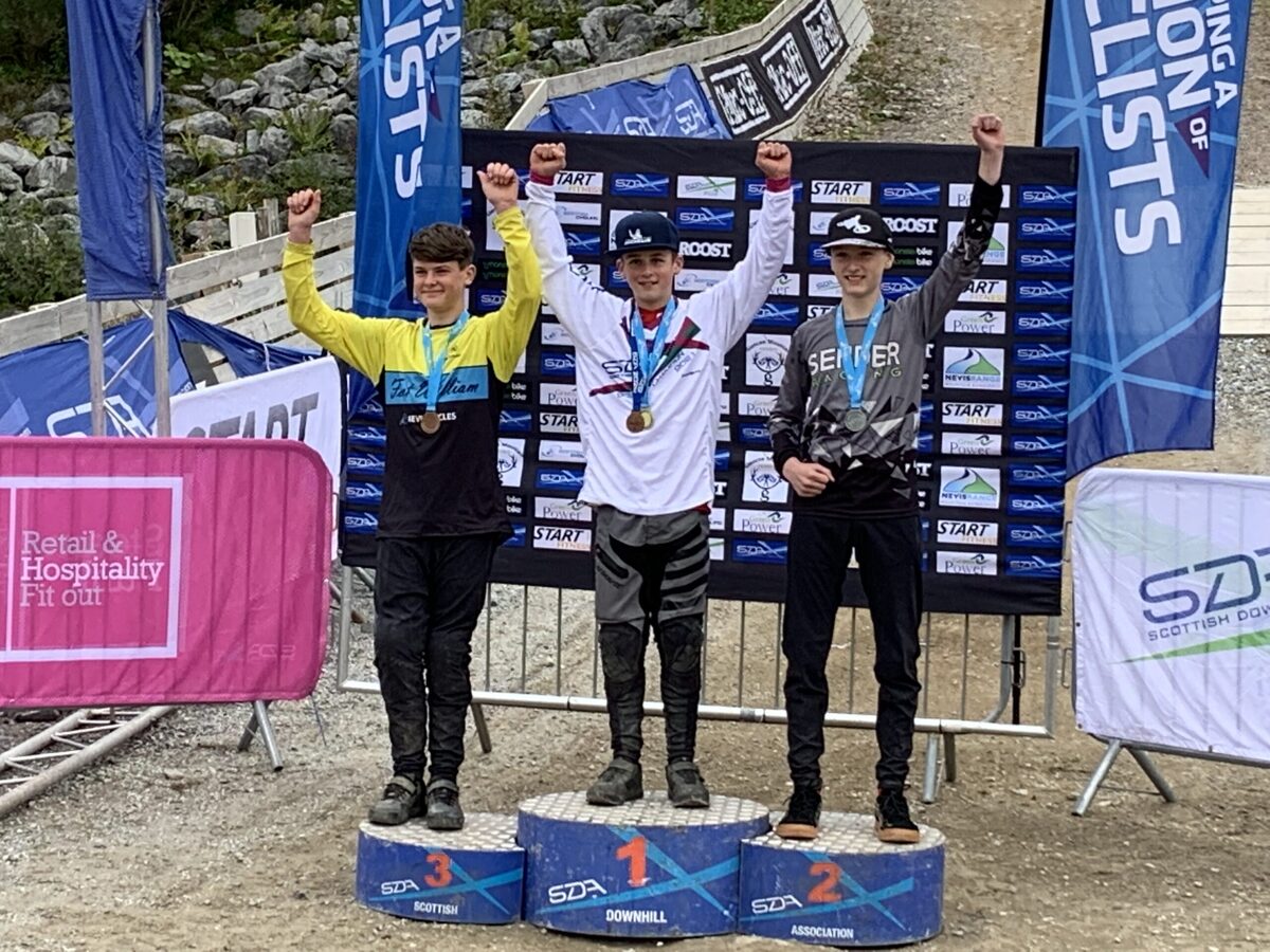 Archie is top Scot at Scottish Downhill Championship