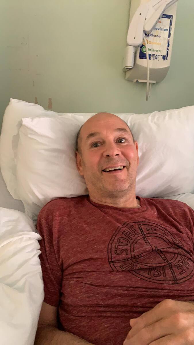 From his hospital bed, Davy sends his thanks to Ben Nevis runner Pawel