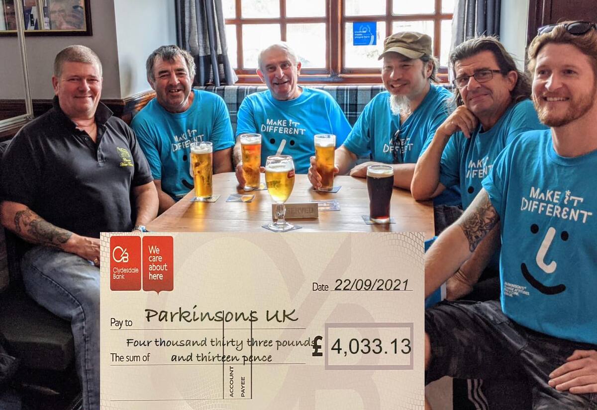 Hikers return with mountain of charity cash