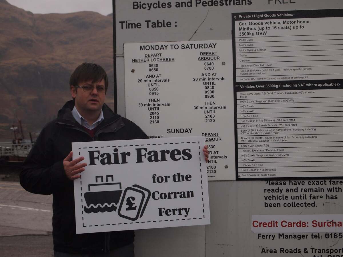 Baxter fails to scupper Corran Ferry fares hike