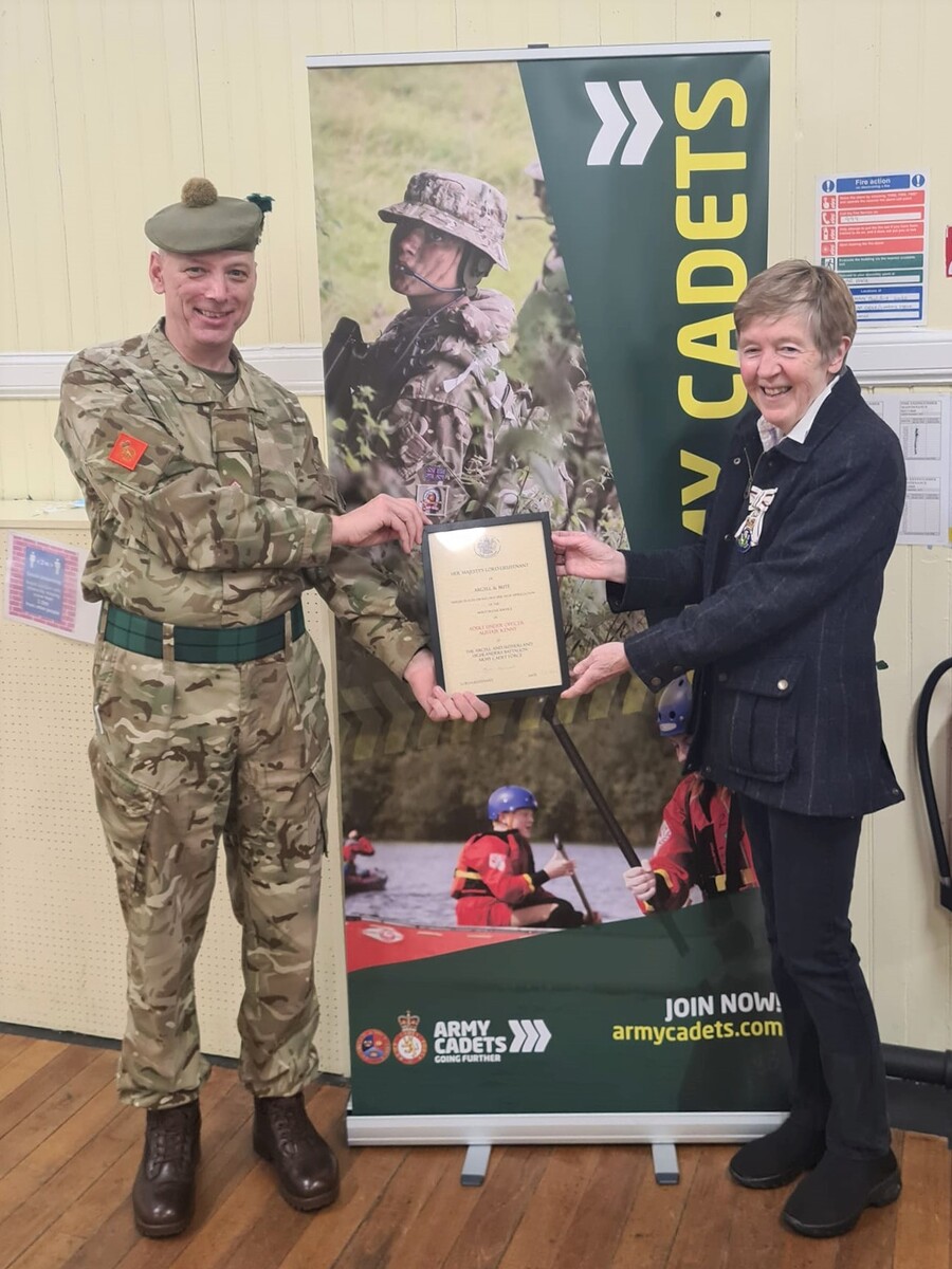 Cadets receive Lord Lieutenant's awards