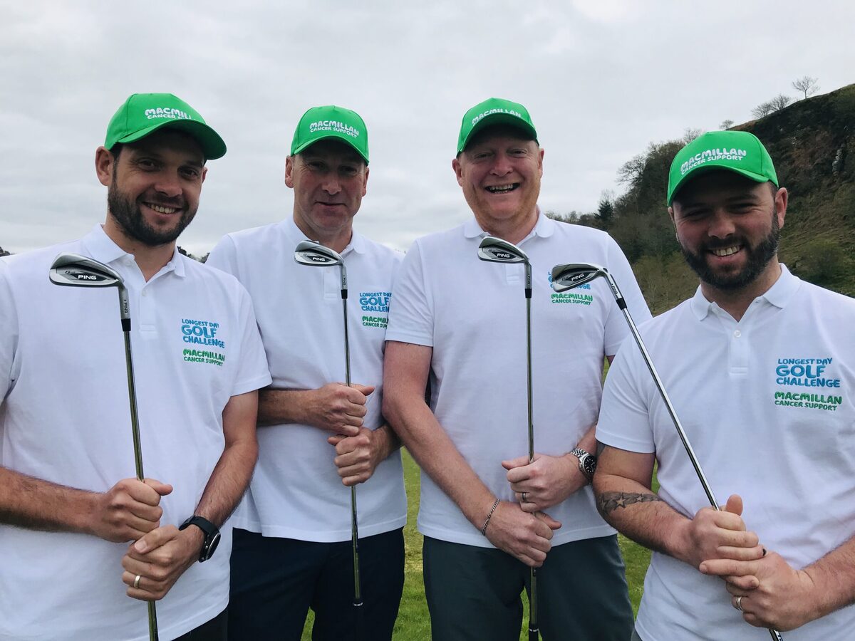 Golfers tee-off for cancer charity