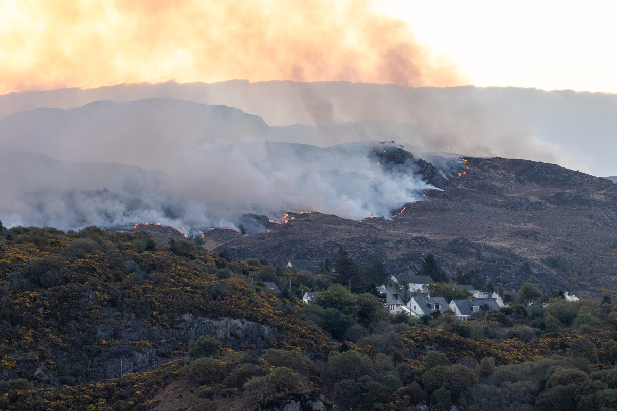 National Trust says some 500 hectares of estate land affected by wildfire near Kyle of Lochalsh