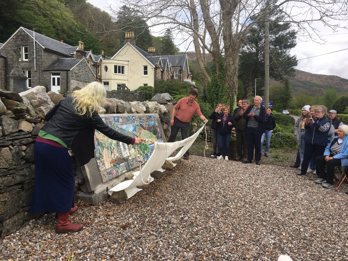 Nether Lochaber community project mosiac unveiled