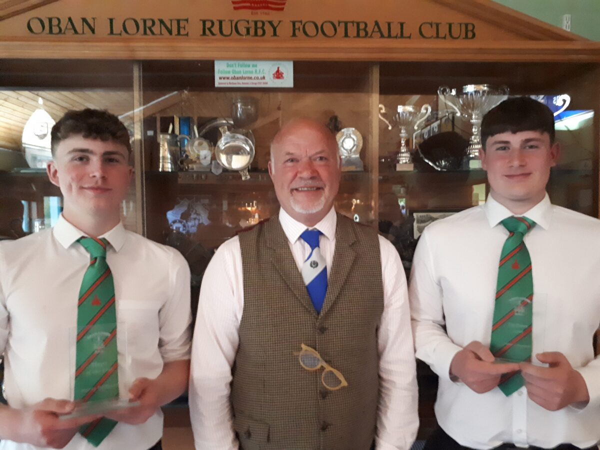 Awards for Mid Argyll's stand-out rugby players