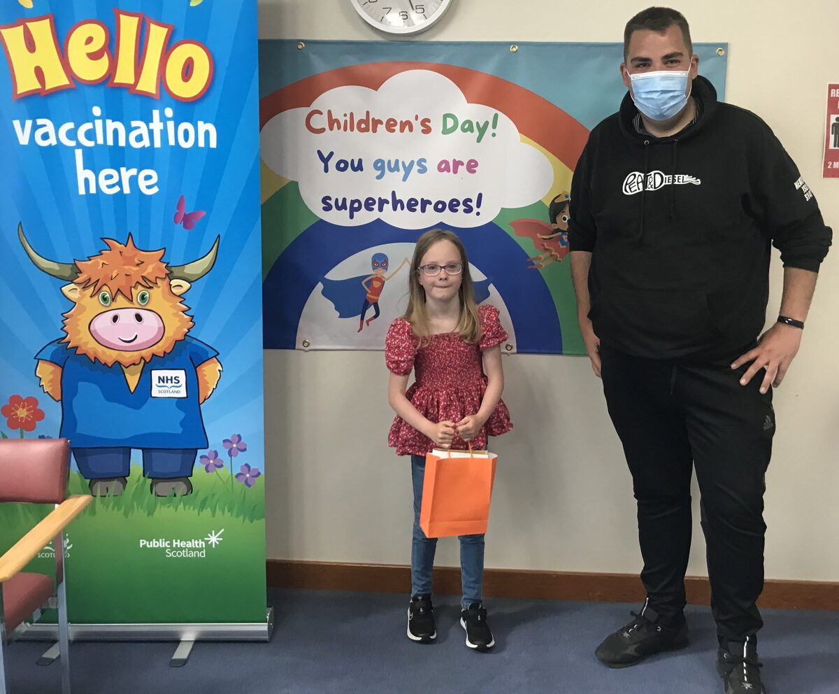 Children's mask making competition brightens up Western Isles Covid clinic