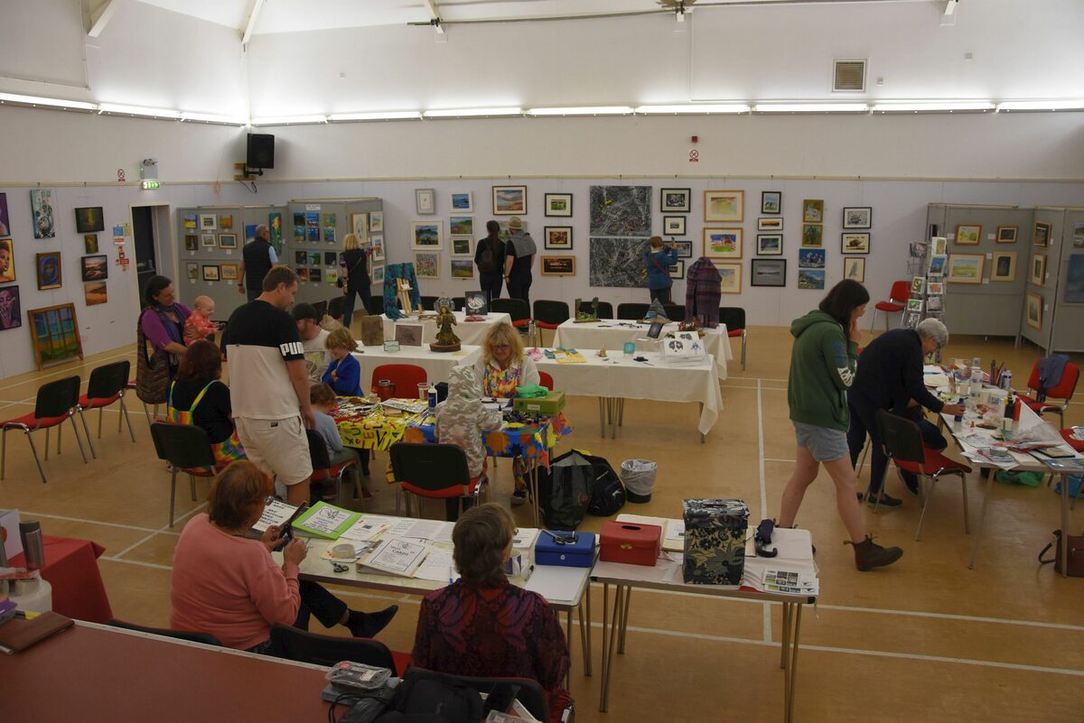 Visual art exhibition attracts a summer crowd