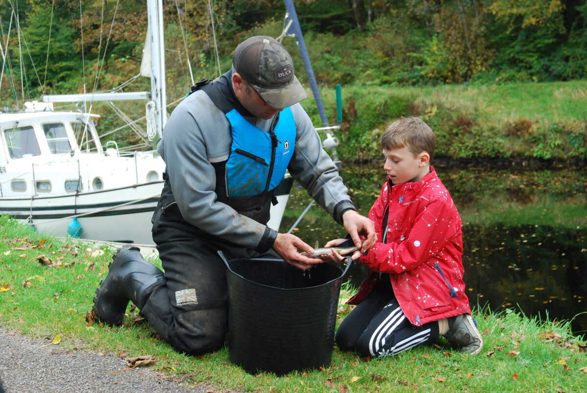 Canal group helped on fish rescue mission