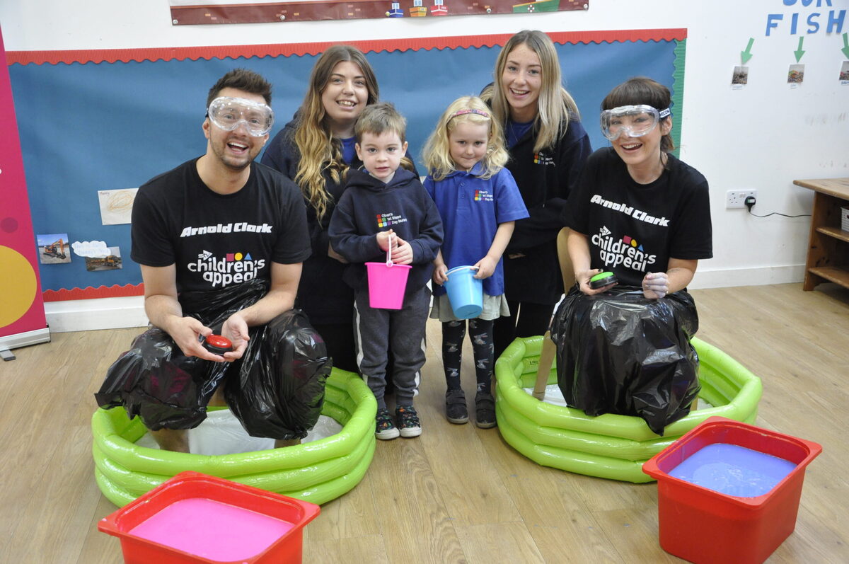 TV pair get slimed